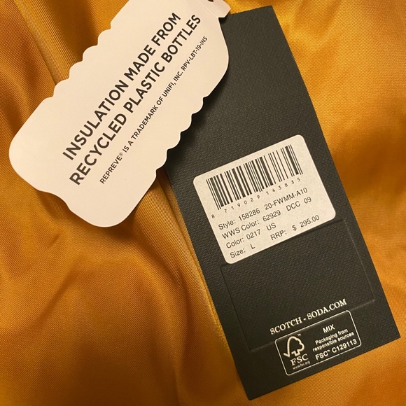 Scotch and Soda Colour Block Puffer Jacket - Picture 6 of 8